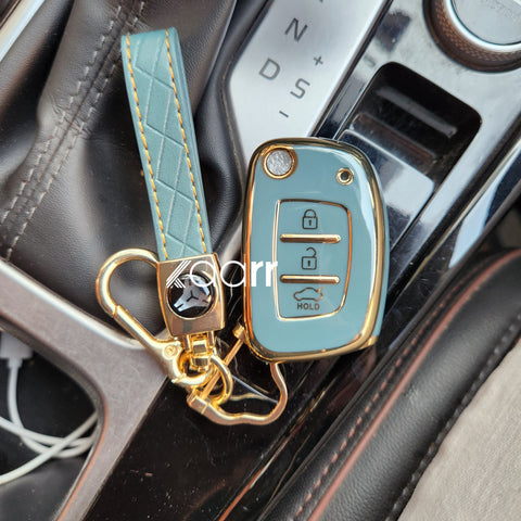Hyundai i20/Venue/Creta/Verna Flip Key Premium Keycase