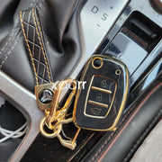 Hyundai i20/Venue/Creta/Verna Flip Key Premium Keycase