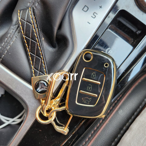 Hyundai i20/Venue/Creta/Verna Flip Key Premium Keycase