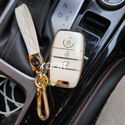 Kia Seltos/Carens/Sonet (Keyless 3 Button Key) Premium Keycase