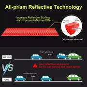 High Intensity Warning Safety Reflector Trunk Strips
