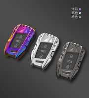 Skoda/Volkswagen New Keyless Remote Key Armour Metal Alloy Keycase with Holder & Rope Chain