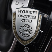 3D Owners Club Car Metal Emblem Badge Sticker Decal (Silver)