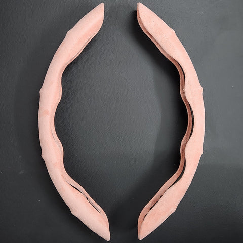 Velvet Pink Steering Wheel Sleeves
