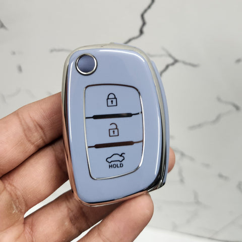 Hyundai i20/Venue/Creta/Verna Flip Key Premium Keycase