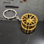 Alloy Wheel Design Metal Keychain