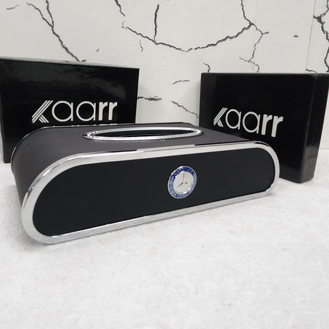 Royal Tissue Holder Leather Case with Logo & Tissues