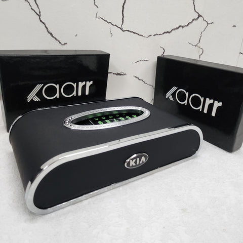 Royal Tissue Holder Leather Case with Logo & Tissues