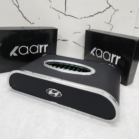 Royal Tissue Holder Leather Case with Logo & Tissues