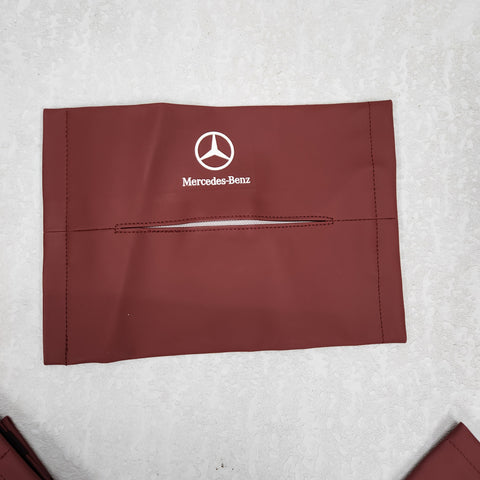 Car Tissue Bag Organiser with Logo (Maroon Color)