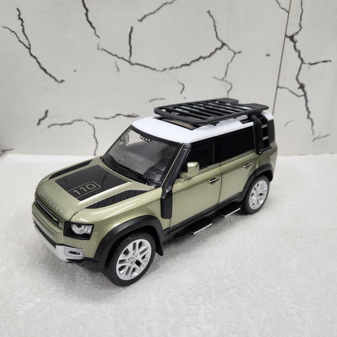 Defender 110 Green Metal Diecast Car 1:18 (28x11 cm)
