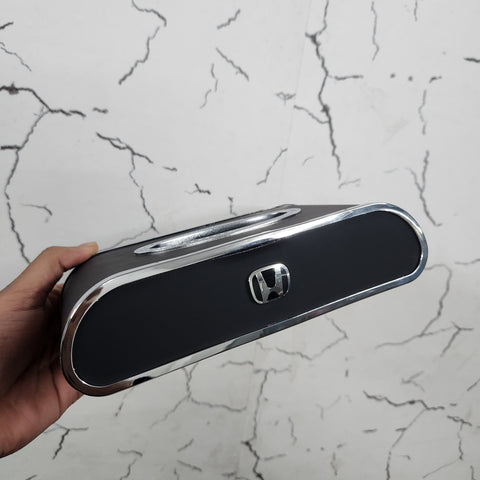 Royal Tissue Holder Leather Case with Logo & Tissues