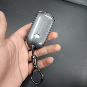 Tata Curvv New Key Alloy Wooden Exclusive Keycase with Holder & Rope Chain
