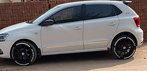 White Tire Sticker with Night Glow Kit With Strips
