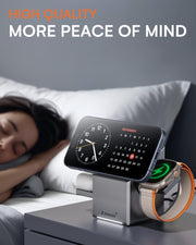 3 in 1 Auto Rotation Wireless Charging Station