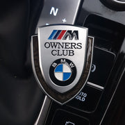 3D Owners Club Car Metal Emblem Badge Sticker Decal (Silver)