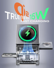 3 in 1 Auto Rotation Wireless Charging Station
