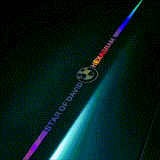 Star Of David Laser Reflective Car Sticker 2 Pcs