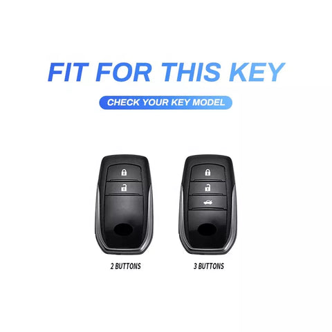 Fortuner 3 Button Key Premium Keycase