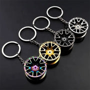 Alloy Wheel Design Metal Keychain