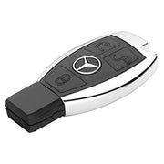 Mercedes Old Key Armour Metal Alloy Keycase with Holder & Rope Chain