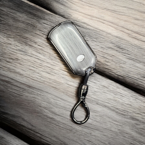 Tata Curvv New Key Alloy Wooden Exclusive Keycase with Holder & Rope Chain