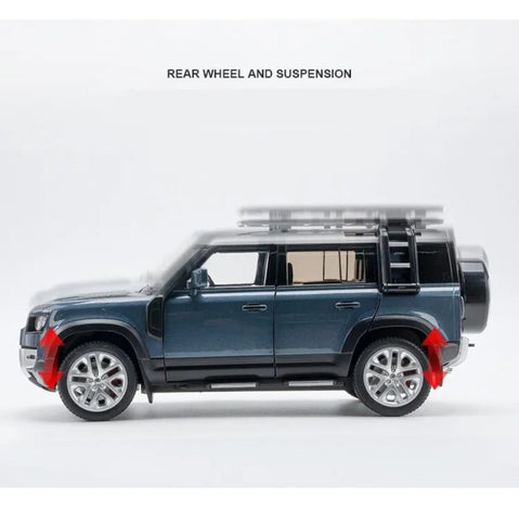 Defender 110 Blue Metal Diecast Car 1:18 (28x11 cm)