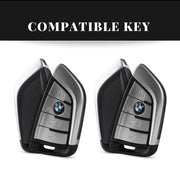 BMW New Key Armour Metal Alloy Keycase with Holder & Rope Chain