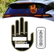 3in1 Car Finger Gesture Light with Remote Signs Gesture Light Car Rear Window Lamp