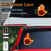 3in1 Car Finger Gesture Light with Remote Signs Gesture Light Car Rear Window Lamp