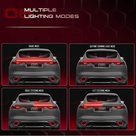 Universal Rear Spoiler LED Strip Multifunctional with Turning Signal