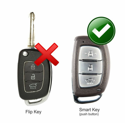 Hyundai Creta/i20/Venue (3 Push Button Key)Premium Keycase