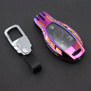 Mercedes Old Key Armour Metal Alloy Keycase with Holder & Rope Chain