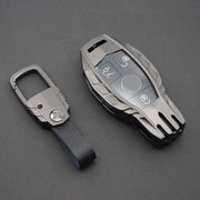 Mercedes Old Key Armour Metal Alloy Keycase with Holder & Rope Chain