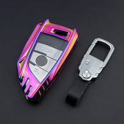 BMW New Key Armour Metal Alloy Keycase with Holder & Rope Chain