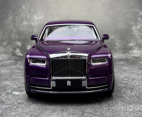 Rolls Royce Phantom VIII Purple 1:18 Dealer Edition Licensed Diecast Car Model