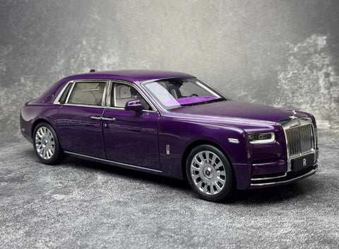 Rolls Royce Phantom VIII Purple 1:18 Dealer Edition Licensed Diecast Car Model