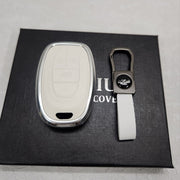MG Gloster Key Exclusive Aluminium Alloy Leather Keycase with Holder & Rope Chain