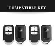 Honda 3 Button Remote Key Carbon Abs Keycase with Chain