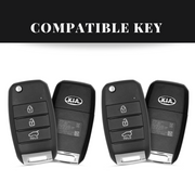 Kia Seltos/Sonet/Carens Flip Key Premium Keycase
