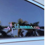 Heartbeat Brand Logo Laser Reflective Car Sticker (2 Pcs Set)