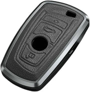 BMW Old Key Exclusive Aluminium Alloy Leather Keycase with Holder & Rope Chain