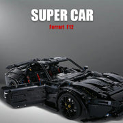 Ferrari F12 Black Technique Version 3097Pcs, 1:8 Scale Building Blocks Car