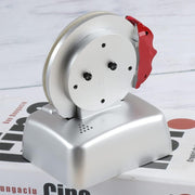 Non Ticking Disc Shape Metal Alarm Clock