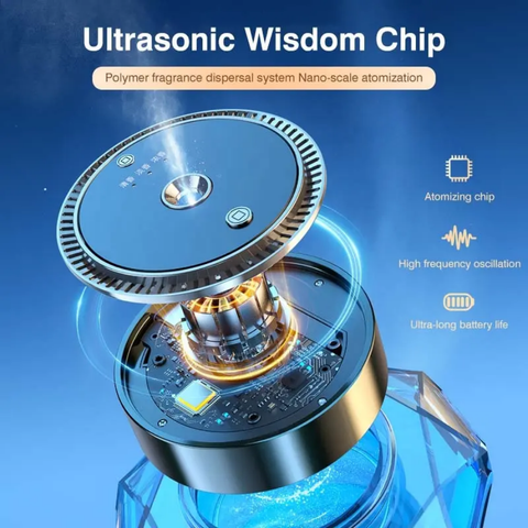 Smart Diffuser Metal Alloy Glass Perfume Aromatherapy