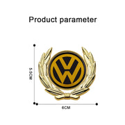 3D Owners Club v4.0 Car Metal Emblem Badge Sticker Decal (Gold) 6 x 5.5 cm