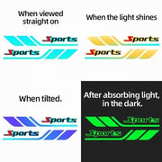 Fender Brand Logo Reflective Car Sticker 2 Pcs Set
