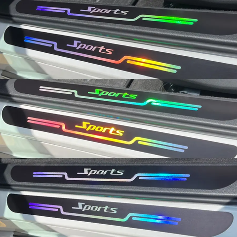 Door Sils Gurard Reflective Car Sticker 4 Pcs Set