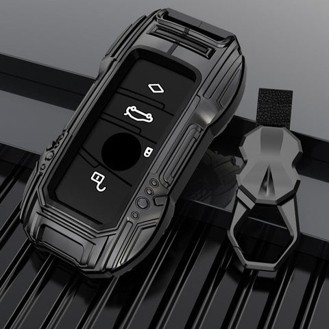 BMW New Key Premium Batman Metal Alloy Keycase with Holder & Rope Chain