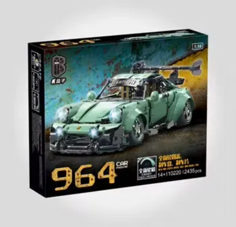Porsche 964 Technique Version 2435 Pcs, 1:10 Scale Building Blocks Car